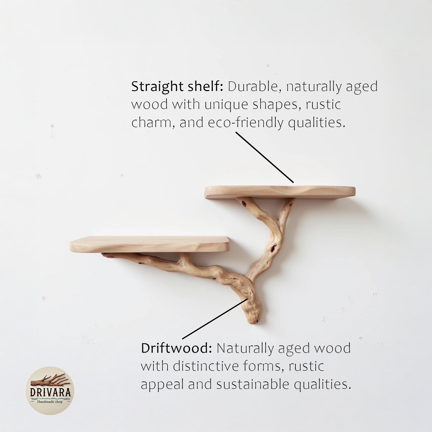 Rustic driftwood shelf console table bedroom solidwood bookshelf wall mount unique tree bracnh bookshelves entryway handmade furniture
