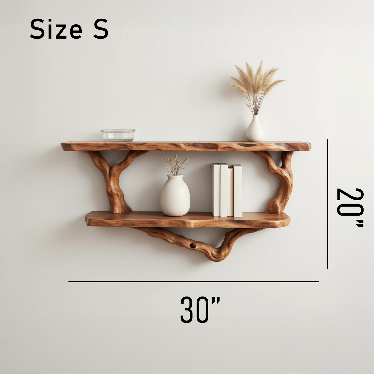 Unique tree bookshelves art natural driftwood shelf decor rustic solid wood bookshelf wall mount handmade furniture home